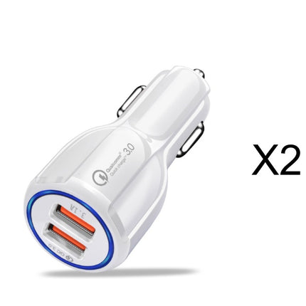 Quick Charge 3.0 Car Charger For Mobile Phone Dual Usb Car Charger Qualcomm Qc 3.0 Fast Charging Adapter Mini Usb Car Charger