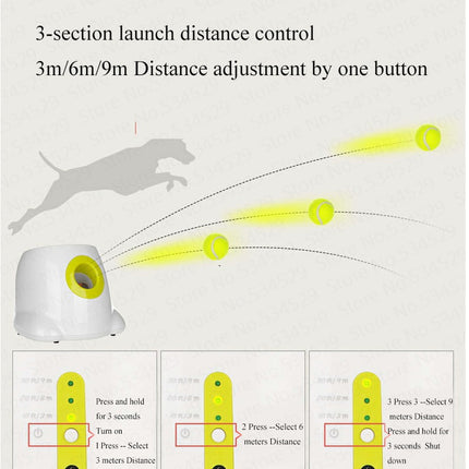 Dog Pet Automatic Interactive Ball Launcher