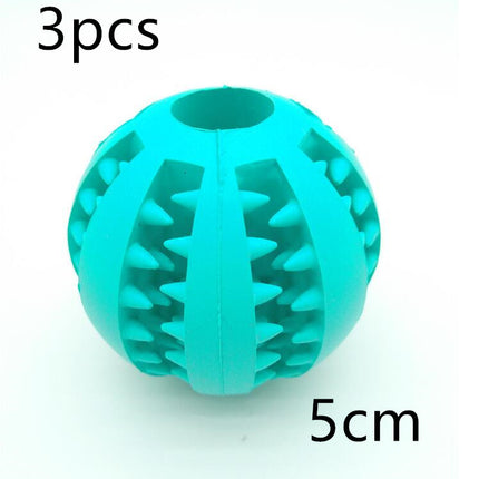 Pet Slow Feeder Dog Toy Cute Funny Rubber Dog Ball Toy