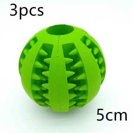 Pet Slow Feeder Dog Toy Cute Funny Rubber Dog Ball Toy