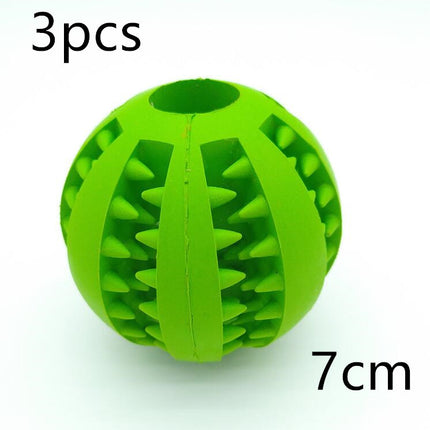 Pet Slow Feeder Dog Toy Cute Funny Rubber Dog Ball Toy