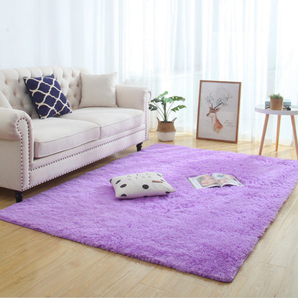 Silky Fluffy Carpet Modern Home Decor Long Plush Shaggy Rug