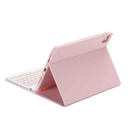 Color Flat Bluetooth Keyboard Leather Case Pen Slot