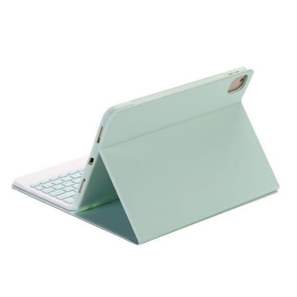 Color Flat Bluetooth Keyboard Leather Case Pen Slot