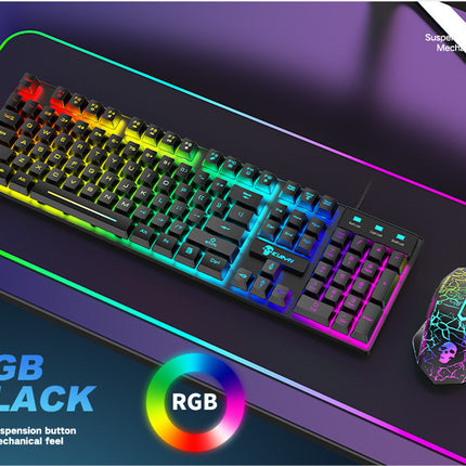 Kuiying T6RGB Luminous Keyboard And Mouse Set