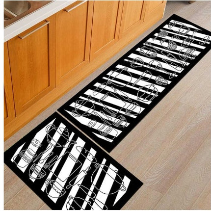 Floor mats, non-slip, oil-proof, household machine washable door mats, bathroom, bathroom, bedside rugs