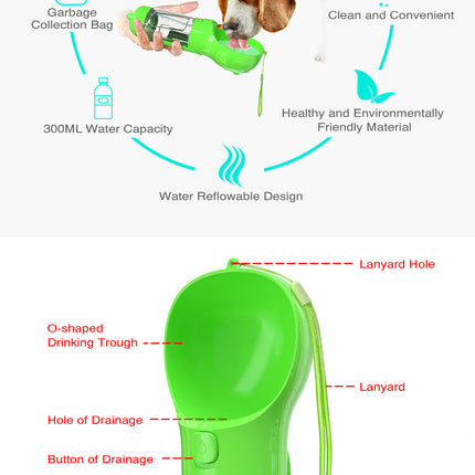 Pet Multi-functional Water Bottle