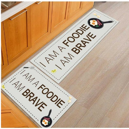 Floor mats, non-slip, oil-proof, household machine washable door mats, bathroom, bathroom, bedside rugs