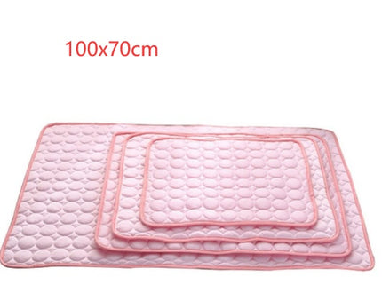 Pet Dog Cat Ice Silk Cold Nest Pad For Cooling In Summer