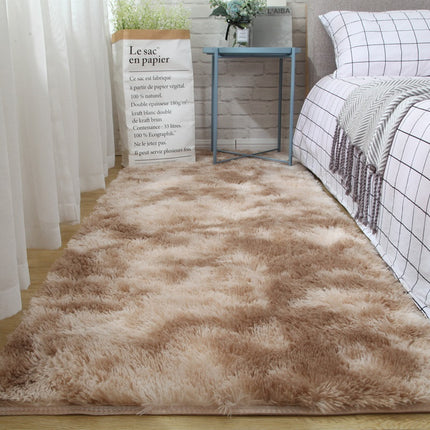 Plush carpet floor mat