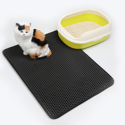 Pet Cat Litter Mat Pet Supplies EVA Double Cat Litter Mat