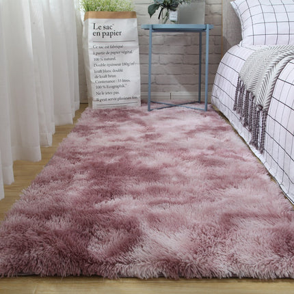 Plush carpet floor mat