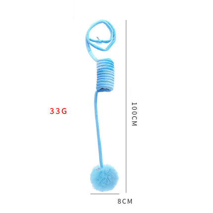 Cat Toy Self-Hi Sucker Spring Rabbit Hair Ball Interactive Play Pet Supplies Interactive Toys