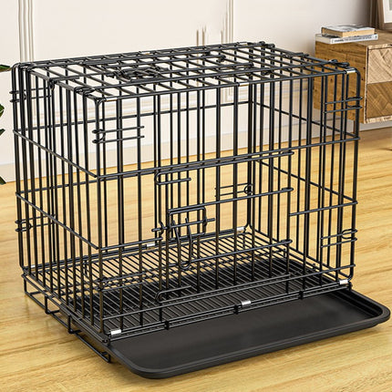 Dog Pet Cage Folding Encryption Bold