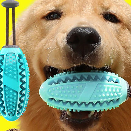 Dog Toys Silicon Suction Cup Tug Interactive Dog Ball Toy For Pet Chew Bite Tooth Cleaning Toothbrush Feeding Pet Supplies